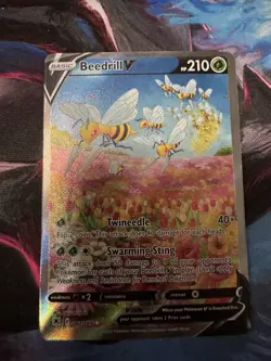 Pokemon Beedrill V #161/189 Alternative Art Astral Radiance NM - Image 1