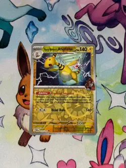 Pokemon TCG Destined Rivals - Team Rocket's Ampharos 074/182 Reverse Holo NM - Image 1
