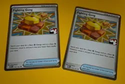 Fighting Gong 116/132 PAIR Cosmos Holo Stamp Prize Pack Series 8 Pokemon TCG MEG - Image 1