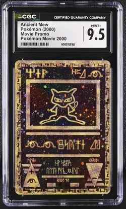 CGC 9.5 Mint+ Ancient Mew Pokemon Movie 2000 Pokemon Movie Promo - Image 1
