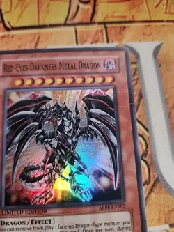 Red-Eyes Darkness Metal Dragon ABPF-ENSE2 Super Rare Limited Edition MP Yugioh - Image 2