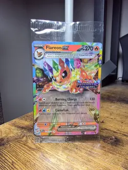 Pokemon TCG Flareon EX Prismatic Evolutions Stamped Promo Card 14/131 Sealed - Image 1