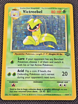 Pokemon TCG Victreebel Holo Rare Unlimited Jungle Card 14/64 Vintage LP - Image 1