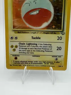 Pokemon Electrode 90 HP Holo Rare Card Jungle 2/64 English Unlimited - Image 1