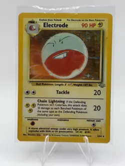 Pokemon Electrode 90 HP Holo Rare Card Jungle 2/64 English Unlimited - Image 2