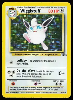 Wigglytuff 16/64 Holo Rare Jungle Pokemon Card - Image 1