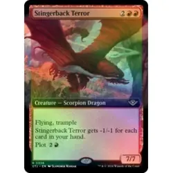 FOIL STINGERBACK TERROR (EXTENDED ART) X4 Outlaws Of Thunder Junction OTJ MTG - Image 1
