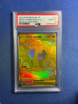 Mega Charizard X ex - M2 - 116/080 - Japanese Inferno X - Gold Pokemon Psa 10 - Image 1