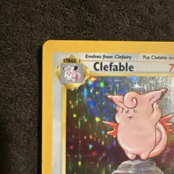 Pokemon TCG Clefable Jungle 1/64 Holo Rare 1999 70 HP English Stage 1 - Image 3