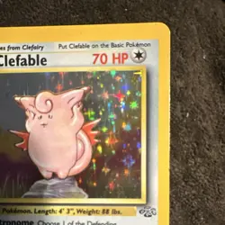 Pokemon TCG Clefable Jungle 1/64 Holo Rare 1999 70 HP English Stage 1 - Image 4