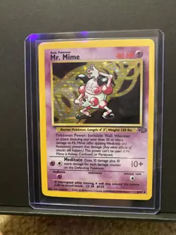 Pokemon TCG Mr. Mime Jungle 6/64 Holo Unlimited Holo Rare - Image 4