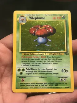 Pokemon TCG Vileplume Holo Rare Jungle 15/64 1999 WOTC- LP - Image 2