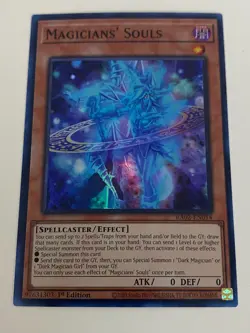 Yugioh - Magicians' Souls x 3 - 1st Edition Super Rare NM - Free Holo Card B - Image 3