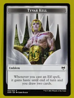 Emblem Token Tyvar Kell x1 Kaldheim 1x MTG Magic the Gathering - Image 1