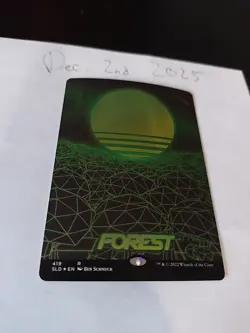 MTG Forest Secret Lair Drop Foil #419 Near Mint - Image 1