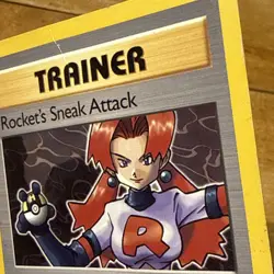 Rocket's Sneak Attack (72/82) Non Holo Team Pokemon Card - Crease on card. - Image 2