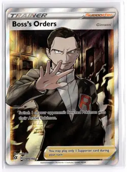 Pokemon TCG Boss's Orders (Full Art) 189/192 Swsh02: Rebel Clash Ultra Rare - Image 1