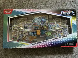 Pokemon TCG SV Prismatic Evolutions Lucario EX & Tyranitar EX Premium Collection - Image 1
