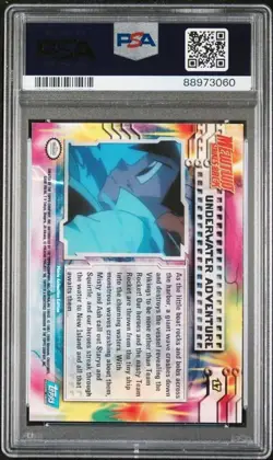 PSA 9 Underwater Adventure Foil - 17 Movie Edition - 1999 Topps Pokemon Card - Image 2