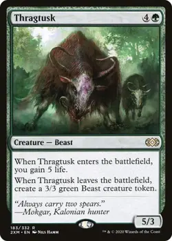 Thragtusk FOIL NM #183 Double Masters MTG - Image 1