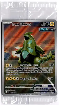 Pokemon TCG Iron Thorns 098 Temporal Forces Black Star Promo Illustration SEALED - Image 1