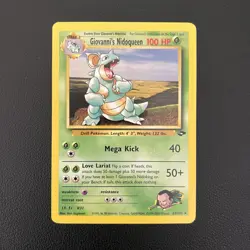 Pokemon TCG Giovanni's Nidoqueen Gym Challenge 23/132 Rare Unlimited - NM - Image 1
