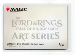 GOLDBERRY, RIVER-DAUGHTER 6/81 ART SERIES GOLD STAMPED LORD OF THE RINGS MTG NM - Image 2