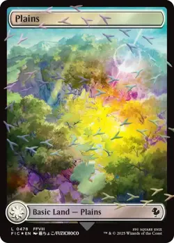 FOIL - Plains (Chocobo Track Foil) - Commander: FINAL FANTASY (FIC) - Image 1