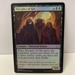 FOIL Disciples Of Gix (090) The Brothers' War BRO MTG Magic The Gathering - Image 1
