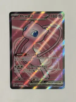 Pokemon TCG Mew Ex 193/165 Scarlet & Violet 151 Full Art Holo Rare - NM - Image 1