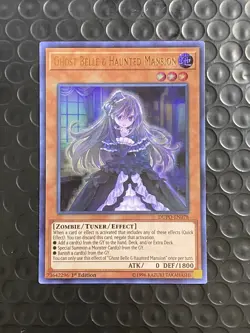 YuGiOh! - Ghost Belle & Haunted Mansion DUPO-EN078 Ultra Rare 1st Edition NM - Image 1