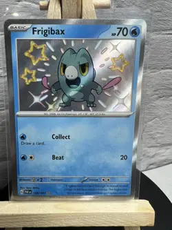 Frigibax 128/091 Baby Shiny Rare Paldean Fates Pokemon TCG Card Lot NM+ - Image 1