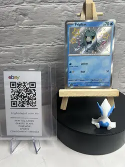 Frigibax 128/091 Baby Shiny Rare Paldean Fates Pokemon TCG Card Lot NM+ - Image 3