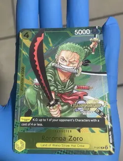 One Piece Roronoa Zoro P-042 2024 Championship Event Pack Promo Card - Image 1