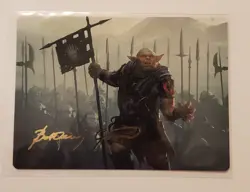 MTG - LOTR: Ugluk Of The White Hand, Art Series- Gold Stamped NM - Image 1
