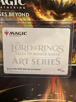 MTG Lord Of The Rings Gold Stamped Art Series Boon Of The Wish-Giver - Image 2