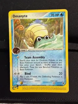 Pokemon Ex Sandstorm Omanyte Common (70/100) NM - Image 1