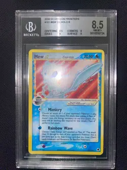 POKEMON Mew Gold Star Delta Species Holo BGS 8.5 Dragon Frontiers 101/101 - Image 1