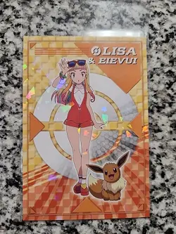 Pokemon Movie- The Power of Us, Bromide Card Holo Japanese, Lisa & Eievui - Image 1