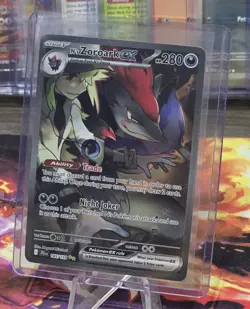 Pokemon TCG N’s Zoroark EX SIR 185/159 Journey Together NM Near Mint Condition - Image 2