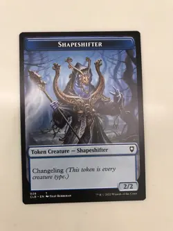 Shapeshifter 024 / 028 Token MTG Magic Gathering Card NM Mint Baldur's Gate CLB - Image 2
