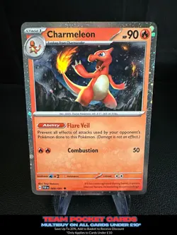 Charmeleon 008/091 Cosmos, Paldean Fates, Pokemon, NM - Image 1