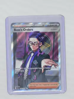 Boss’s Orders 256/217 Ultra Rare Full Art Pokemon TCG Ascended Heroes NM - Image 1
