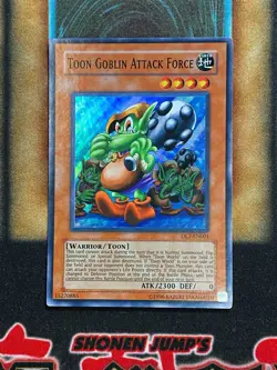Yugioh Toon Goblin Attack Force DL7-EN001 Super Rare Duelist League Promo LP - Image 1