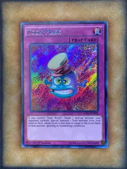 Yugioh Toon Mask DRL2-EN028 Secret Rare 1st Ed NM - Image 1