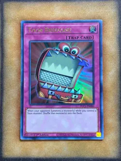 Yugioh Toon Briefcase DLCS-EN080 Ultra Rare 1st Ed GOLD NM - Image 1
