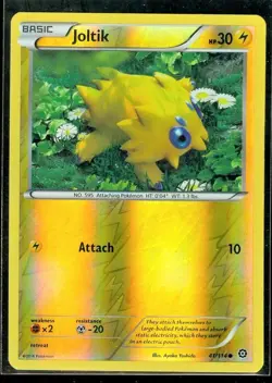 Joltik 41/114 Common,Reverse Holo XY - Steam Siege Pokemon Card - Image 1