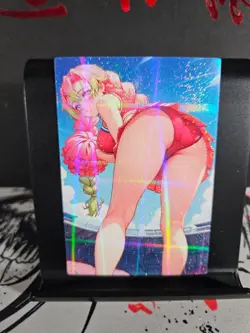 Mitsuri Kanroji Demon Slayer Art Card Holo Glitter Anime Sexy Waifu CCG - Image 1