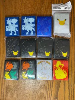 ASSORTED ETB Pokemon Sleeve Lot VividVoltage Celebrations Pokemon center More - Image 1
