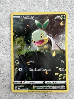 Pokemon TCG Turtwig -GG31/GG70- Crown Zenith: Galarian Gallery Alternate Art NM - Image 1